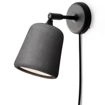 Material_lampa_ścienna_kinkiet_ciemnoszary_beton_New_Works_ilumia