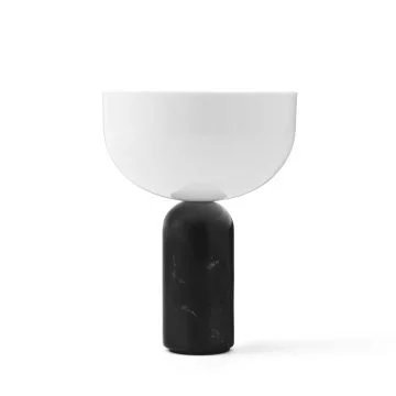 Kizu_lampa_stołowa_mobilna_czarny_marmur_akryl_New_Works_ilumia