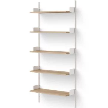 1900_Shelf_regał_z_5_pólkami_biały_New_Works_ilumia