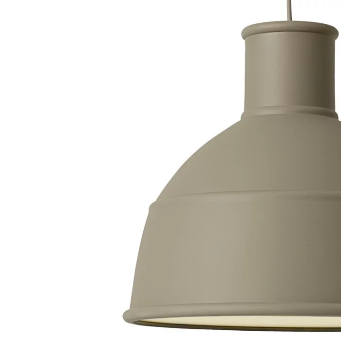 14211 Unfold - ponadczasowa lampa industrialna z silikonu - oliwkowa