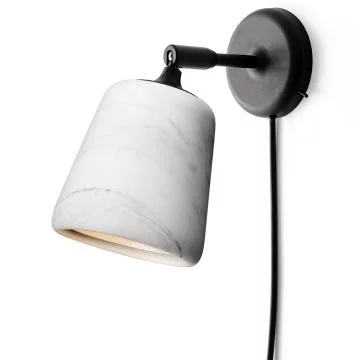 Material_lampa_ścienna_kinkiet_biały_marmur_New_Works_ilumia