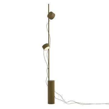 Post Floor Lamp An Innovative Modular Lighting Design -  Brown Green