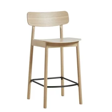 Soma WOUD Counter Stool 65cm - Oak | Wooden Bar Stools at ilumia