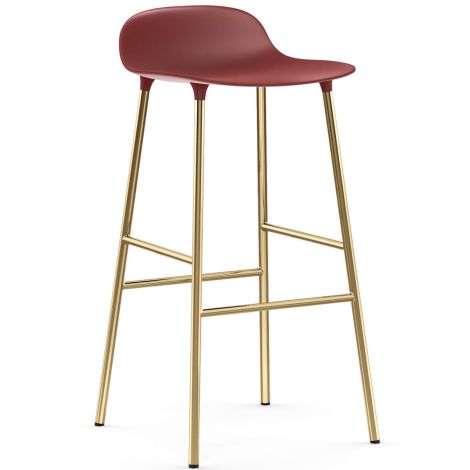 1400941_Form_Barstool_75cm_Steel_Brass_Red_Plastic_Red_Normann-Copenhagen-ilumia