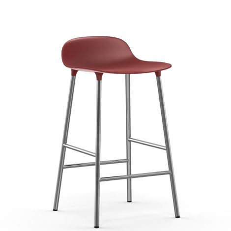 603161_Form_Barstool_65cm_RedChrome_Norann-Copenhagen-ilumia