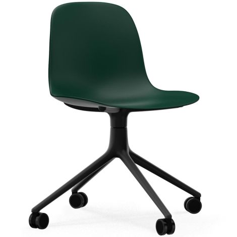 Form_krzesło_biurowe_na _4_kółkach_zielony_Normann_Cph_ilumia