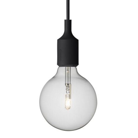 E27 LED - oryginalna lampa typu żarówka,- czarna