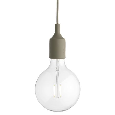E27 Muuto oryginalna lampa wisząca typu żarówka - oliwkowa -ilumia