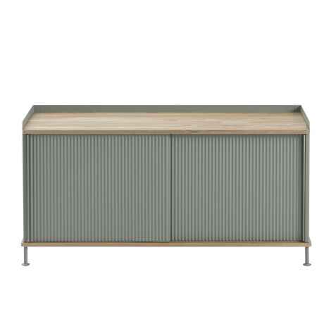 Enfold-Sideboard-low-oak-dusty-green-front-Muuto-ilumia-900x900