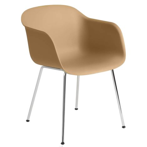 Fiber-armchair-tube-base-ochre-chrome-Muuto-ilumia