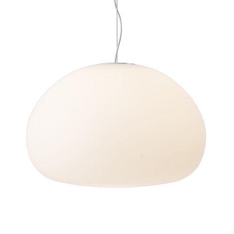 Muuto Fluid (Ø42) duża, subtelna lampa sufitowa z mlecznego szkła