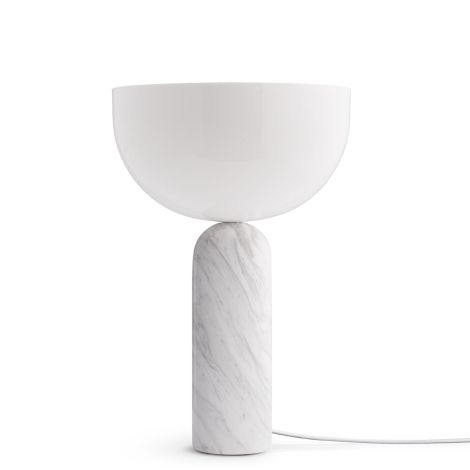 Kizu_lampa_stołowa_duża_biała_marmur_akryl_New_Works_ilumia