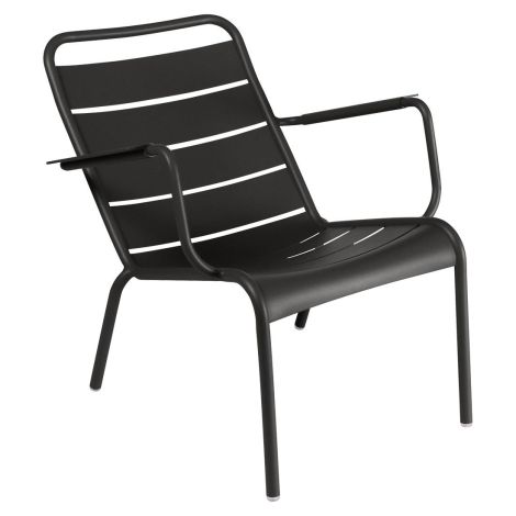 Fermob LUXEMBOURG_FAUTEUIL_BAS_BLACK - Czarny ilum ia