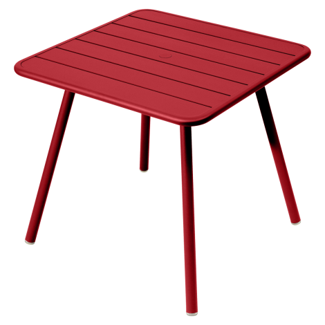 LUXEMBOURG_TABLE_80x80_4_PIEDS_COQUELICOT