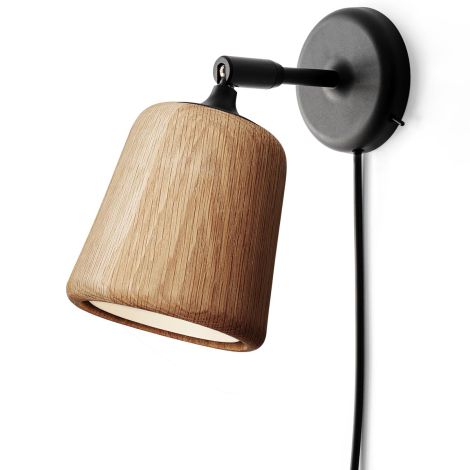 Material_lampa_ścienna_kinkiet_naturalny_dąb_New_Works_ilumia