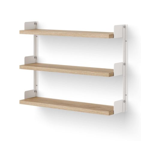 Tea_Shelf_półka_potrójna_dąb_biała_New_Works_ilumia