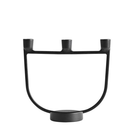 Open Candelabra świecznik czarny Muuto-ilumia