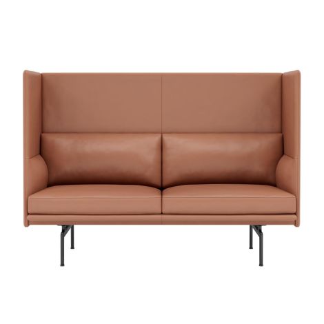 Outline-high-back-2-seater-Refine_Leather_Cognac-Muuto-ilumia