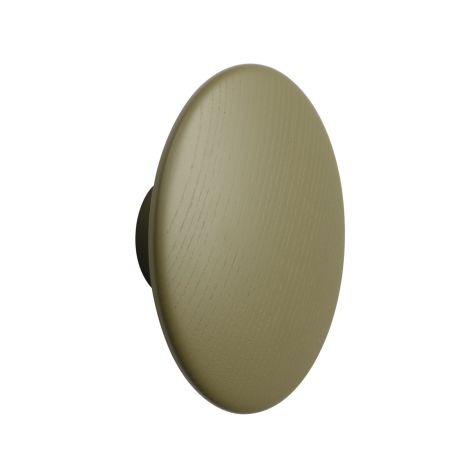 The_Dots_L_Ø17cm_drewniany_wieszak_kropka_oliwkowy_Muuto_ilumia
