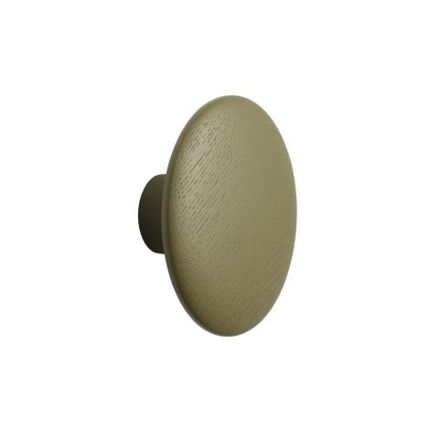 The_Dots_M_Ø13cm_drewniany_wieszak_kropka_oliwkowy_Muuto_ilumia