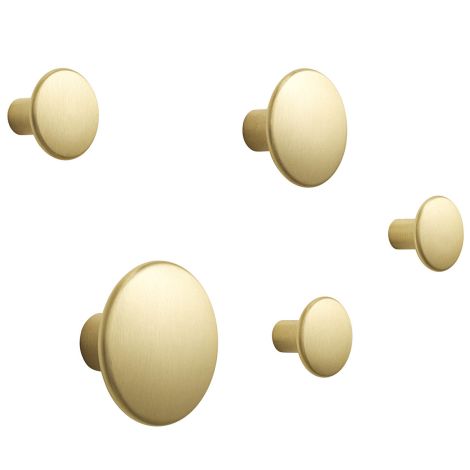The_Dots_metal_set_of_5_brass-muuto-ilumia