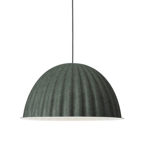 Under The Bell Ø55 cm lampa akustyczna z filcu - ciemna zieleń