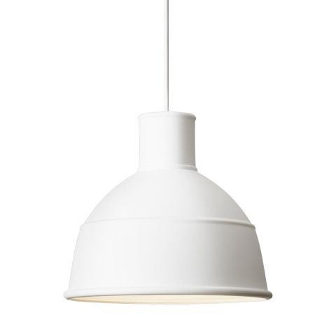 14207 Unfold - ponadczasowa lampa wisząca industrialna z silikonu - biała