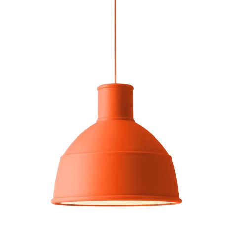 14205 Unfold - ponadczasowa lampa industrialna z silikonu - pomarańczowa