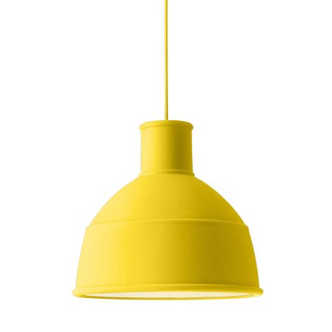 14202 Unfold - ponadczasowa lampa industrialna z silikonu - żółta