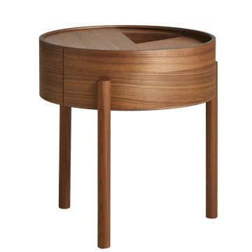 Arc Stolik Kawowy Ø42cm - Orzech | Nowoczesny Design | ilumia.pl
