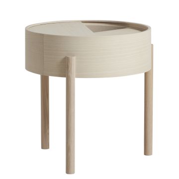 Arc Stolik Kawowy Ø42cm - Jesion | Nowoczesny Design | ilumia.pl