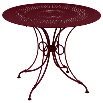 1900_stół_stalowy_o96cm_Black_Cherry_Fermob_ilumia