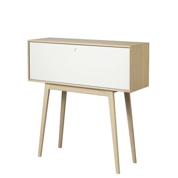 Butler_A8_biurko_sekretarzyk_naturalny_dąb_biały_FDB_Mobler_ilumia