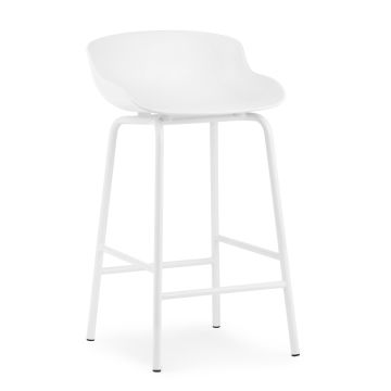 Hyg-stołek-barowy-65cm-biały-stal-Normann-Cph-ilumia