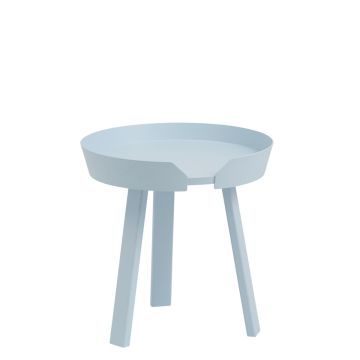 Around coffee table light blue Muuto ilumia