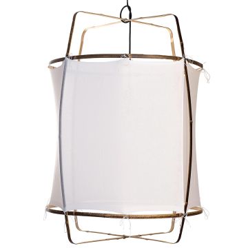 Ay_illuminate Z1 lampa wisząca Ø67cm z ręcznie tkaną bawełną biały ilumia