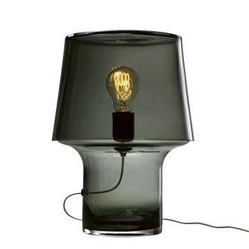 Muuto Cosy in Grey subtelna lampa stołowa z przydymionego szkła 01033