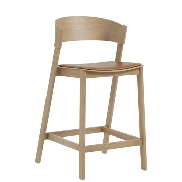 Cover_stołek_barowy_65cm_skóra _koniak_dąb_Muuto_ilumia