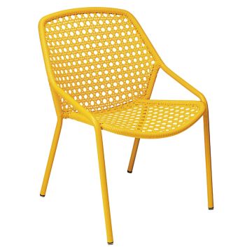 Croisette_fotel_ogrodowy_zółty_Fermob_ilumia