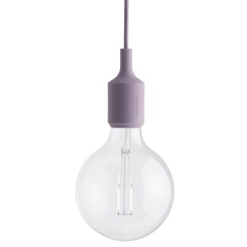 E27 oryginalna lampa wisząca typu żarówka - liliowy