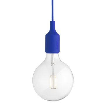 e27 led niebieska silikonowa lampa wisząca typu żarówka 13344