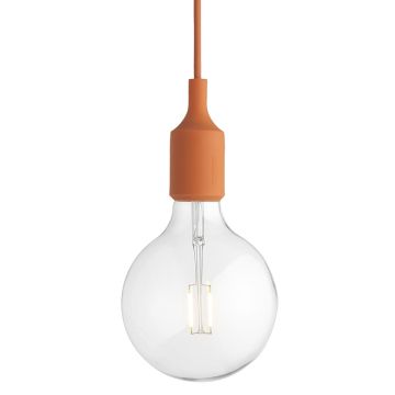 E27 oryginalna lampa wisząca typu żarówka - pomarańczowa