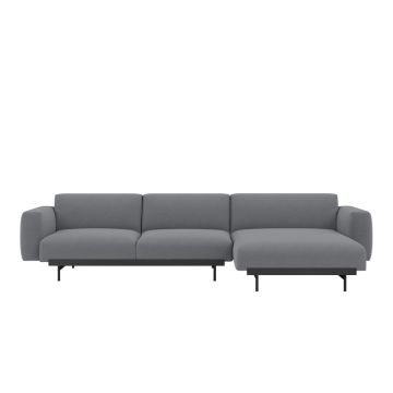 In Situ Muuto Sofa Modułowa, Rogowa 3-osobowa, Szezlong - Ciemnoszara |Designerskie Sofy w ilumia.pl 
