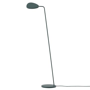 Muuto Leaf LED minimalistyczna lampa podłogowa - ciemnozielona 13424