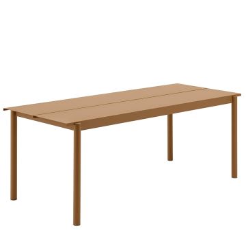Linear-steel-outdoor-table-200-burnt-orange-Muuto-ilumia