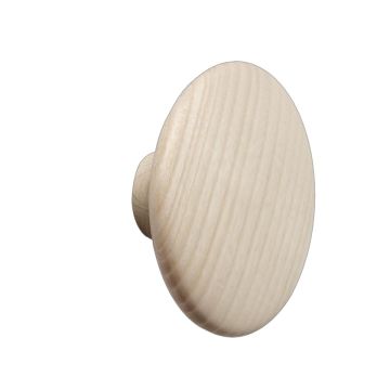 The Dots (L) Ø17cm, drewniany wieszak kropka - naturalny jesion muuto-ilumia