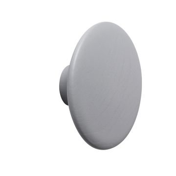 The Dots (L) Ø17cm, drewniany wieszak kropka - szary-muuto-ilumia