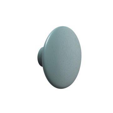 The Dots (M) Ø13cm, drewniany wieszak kropka petrol muuto ilumia