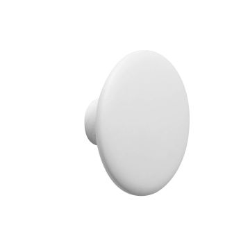The Dots (M) Ø13cm, drewniany wieszak kropka-biały-muuto-ilumia