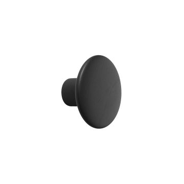 The Dots (S) Ø9cm, drewniany wieszak kropka-czarny-muuto-ilumia